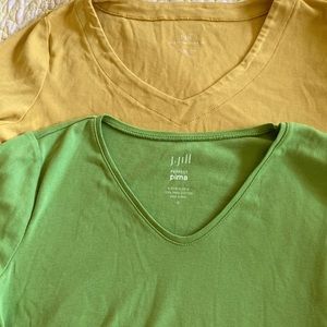 J Jill perfect Pima t shirt bundle size small